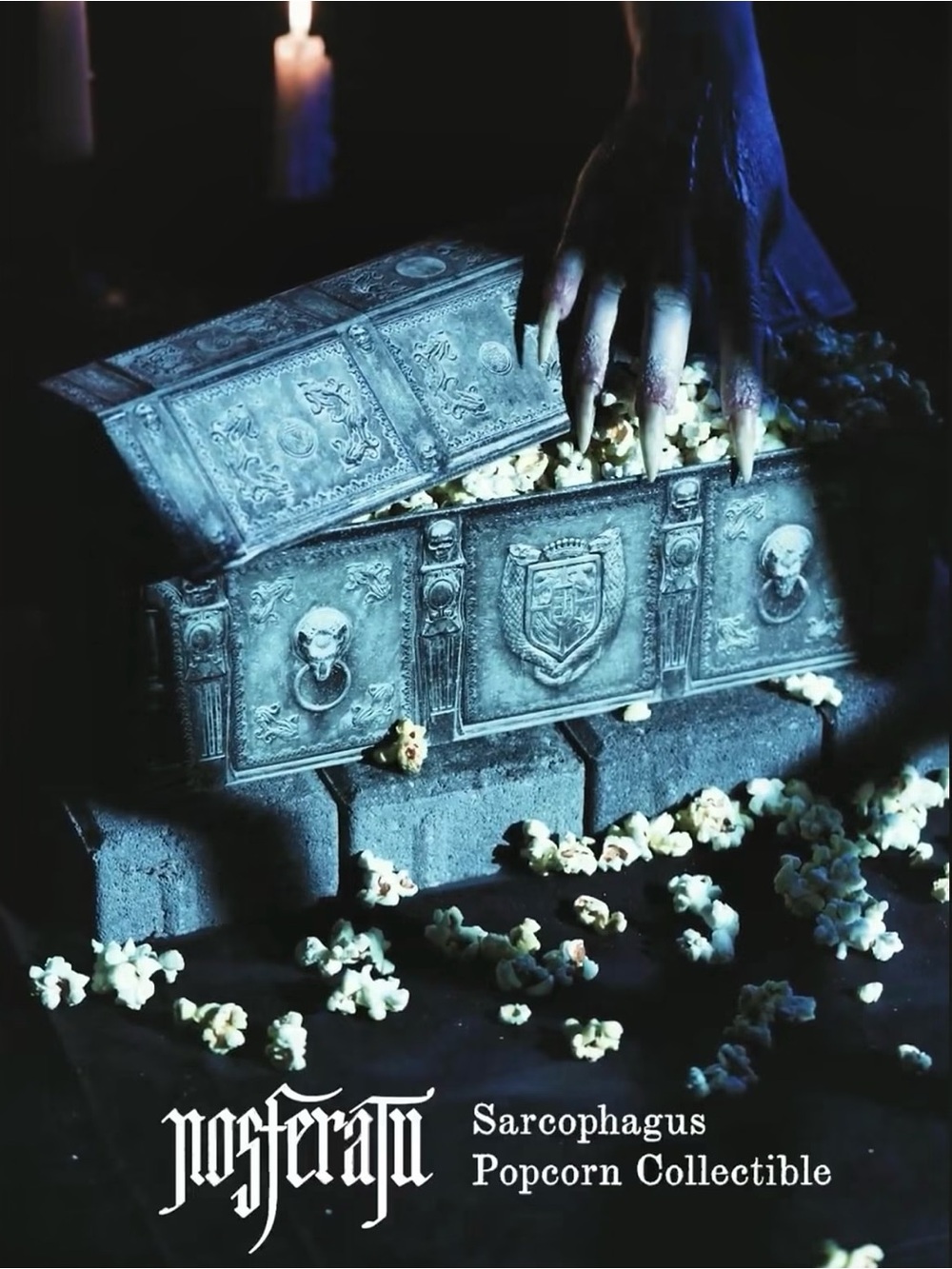 NEW Limited Edition Nosferatu Sarcophagus Coffin Tin Popcorn Bucket 2024
